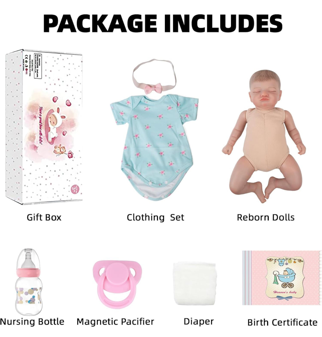 ❤️ Muñecas realistas de bebé Reborn