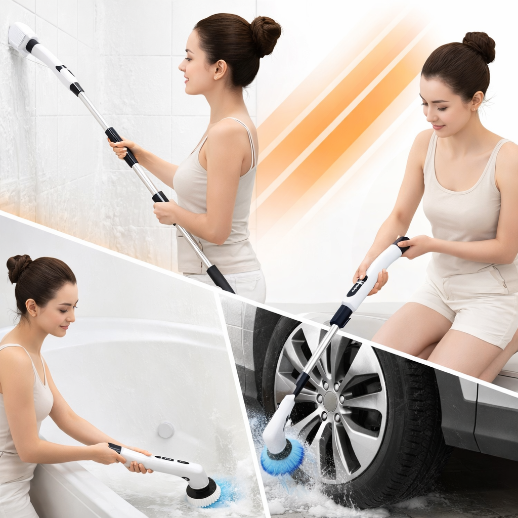 😩 ¿Cansado de perder horas limpiando sin resultado?  ✨ Este cepillo eléctrico elimina la grasa y suciedad en minutos — sin esfuerzo
