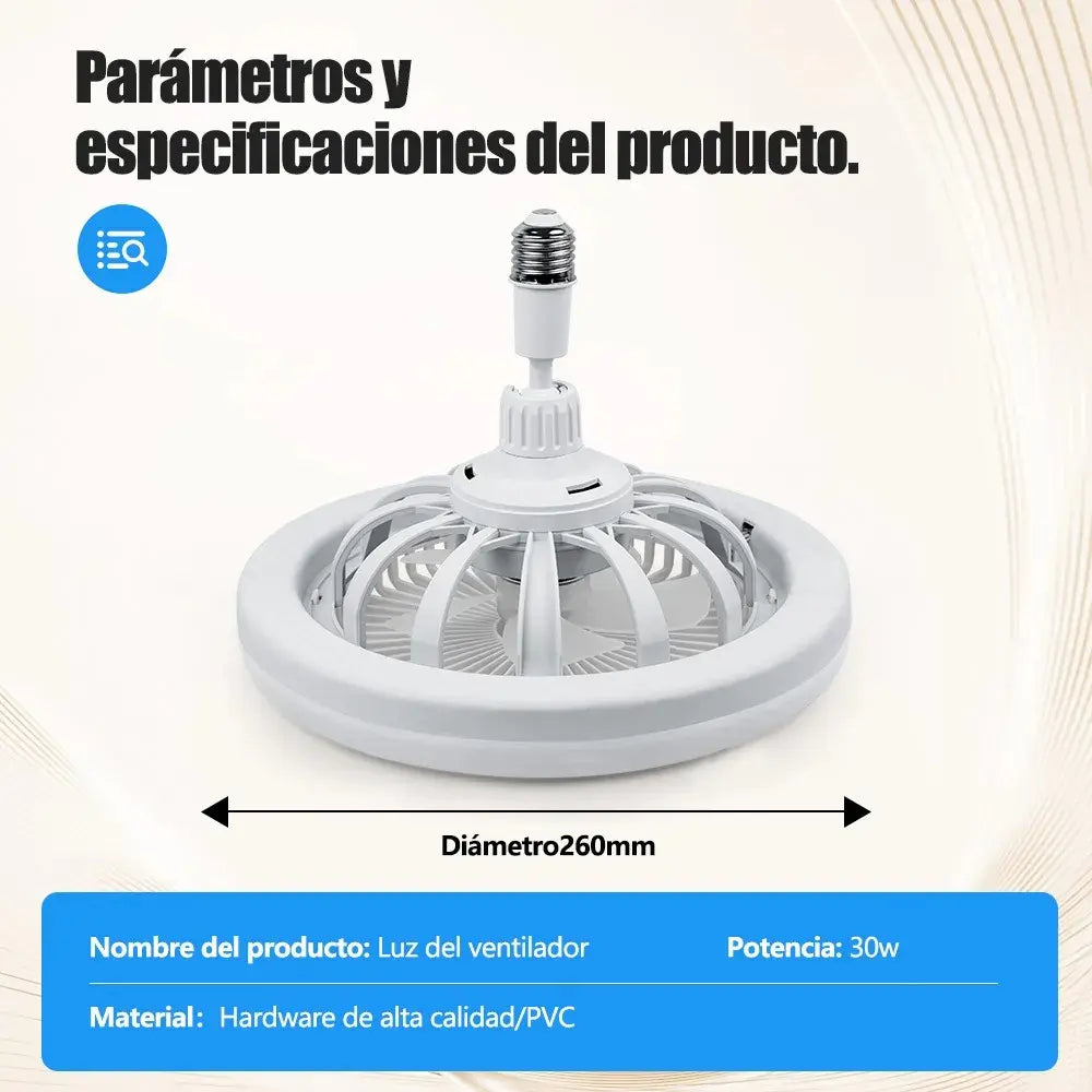 Lámpara LED 360° con Ventilador 1 por 118.000,00 o 2 por 178.900,00