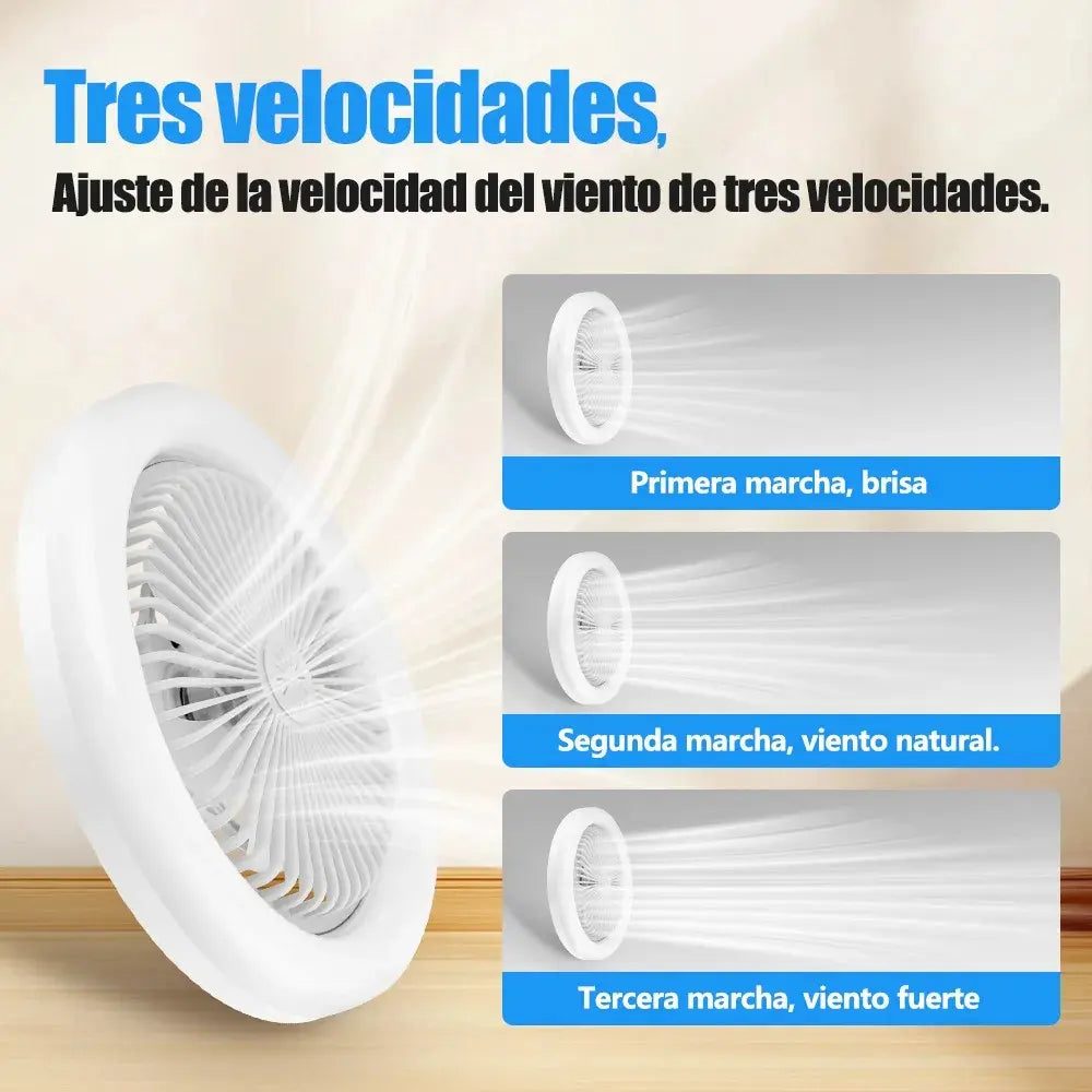 Lámpara LED 360° con Ventilador 1 por 118.000,00 o 2 por 178.900,00