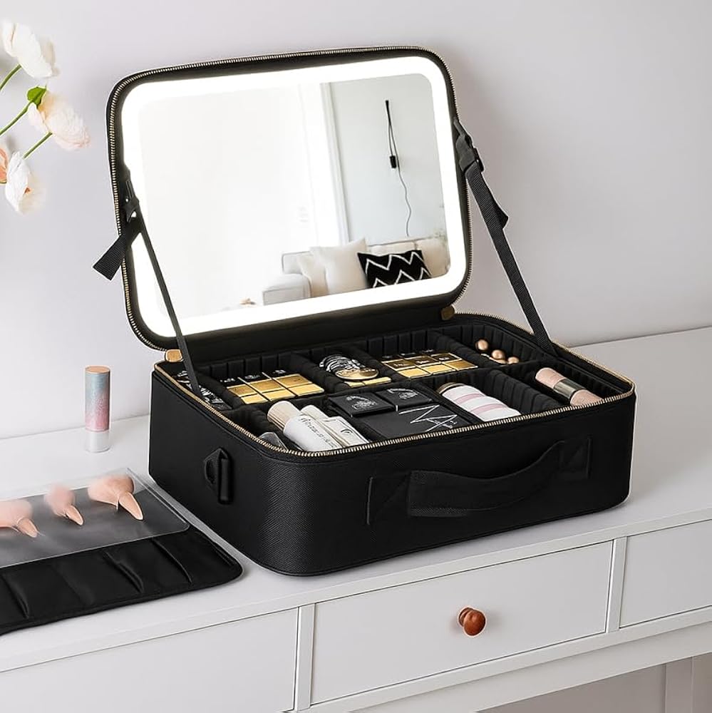 Estuche de Maquillaje con Espejo LED 🔥 Black Friday 2025 – Descuento Exclusivo 26 % OFF + Envío Gratis