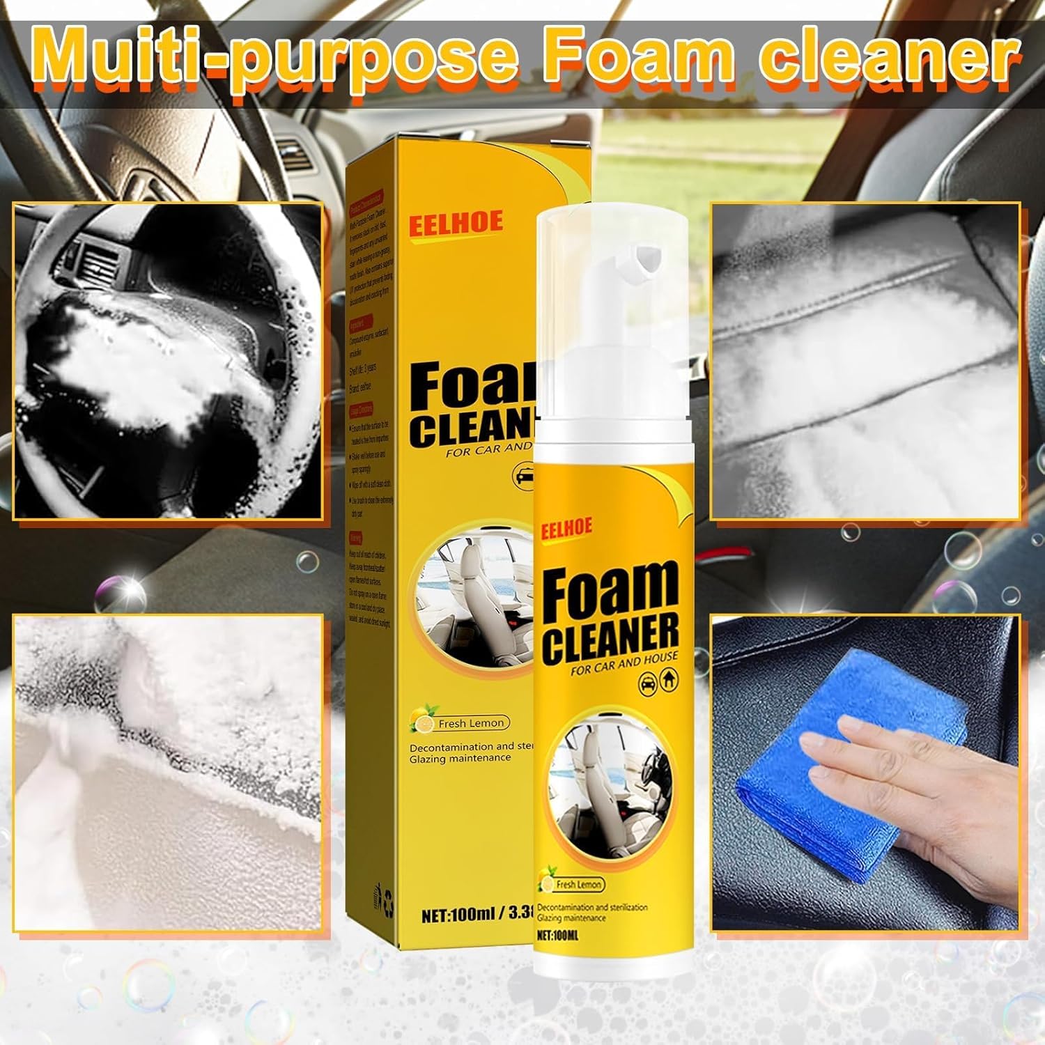 Foam Cleaner espuma limpiadora - lleve 2 con un 20% de descuento oferta limitada 🤑😱1 por 80.000,00 y 2 por 130.000,00